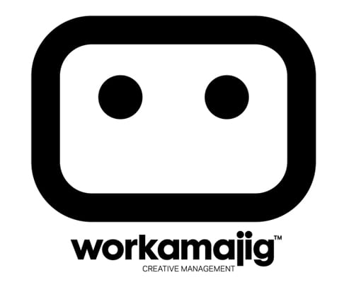 An example of a company logo utilizing a tagline (Workamajig)