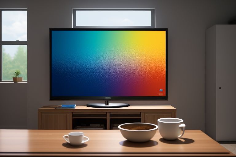 A color swatch displayed on a monitor.